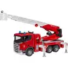 Image de Camion de pompiers Scania Super 560R avec échelle, pompe à eau et son et lumière, Modèle réduit de voiture