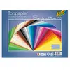Image de folia 6725/50 99   Argile Papier, 130 g/m², 25 x 35 cm, 50 Feuilles, Assortis, Plusieurs Coloris