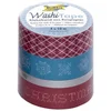 Image de Folia 26409 Lot de 4 Rouleaux de Ruban adhésif Washi aux Couleurs de Noël