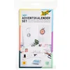 Image de folia Calendrier de l'Avent 9401 avec 24 sachets en Papier de qualité Alimentaire en Blanc, Cordon et Autocollants numérotés.