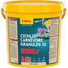 Image de sera Cichlid Carnivore Granules XL 10 L (3,6 kg) | Aliment Composé pour Grands Cichlidés Carnivores et Omnivores | sans Colorants ni Conservateurs | Granulés Flottants avec Oméga et Astaxanthine