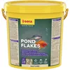 Image de sera Pond Flakes 10 L 1.600 g | Aliment composé pour Les Petits Poissons du Bassin | Flocons flottants 10.000 ML | conservant Longtemps Leur Forme