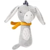 Image de Fehn Hochet âne NATUR en Coton Issu de l'agriculture Biologique - Jouet pour bébés pour stimuler la motricité et les sens - Jouet bébé en peluche avec hochet - Cadeau de naissance dès 0+ mois