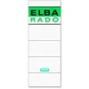 Image de Elba 100420955 Lot de 10 étiquettes dos large et court autocollant A5 Blanc