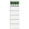 Image de ELBA 04617-WE Lot de 10 étiquettes pour dos Blanc 7,5 cm
