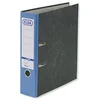Image de ELBA - Classeur rado - marbré nuageux, dos : 80 mm, bleu format A4, couverture en papier mabré nuageux, étiquette de dos collée, protections de bords, compresseur