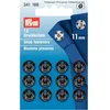 Image de Prym Sew-on Snap Fasteners Brass Black 11 mm