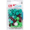 Image de Prym Love Bouton pression Color KST 12,4 mm Vert/Brun Polyester 12,4 mm