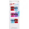Image de Prym Love Fabric Clips 2.6 cm, Light Blue/Red/Purple/Pink, 18 x 6.7 x 1.2 cm