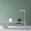 Image de Lampe de table LED MAULjaval, argent, 120 cm, à intensité variable, pied à pince