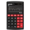 Image de Maul Calculatrice de Poche M 8, Calculatrice avec Grand Affichage à 8 Chiffres, Fonctions Standard pour Le Bureau, l'université et l'École, Alimentation Solaire et à Pile, Noir