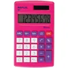 Image de Maul Calculatrice de Poche M 8, Calculatrice avec Grand Affichage à 8 Chiffres, Fonctions Standard pour Le Bureau, l'université et l'École, Alimentation Solaire et à Pile, Rose