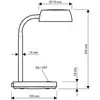Image de Lampe de table LED MAULabby, rouge, plastique, hauteur 30 cm