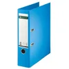 Image de Leitz 10070030 Classeur de qualité (laminage spécial en papier gaufré en lin, A4, dos de 8 cm) Bleu clair