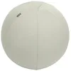 Image de Ballon d'assise Leitz Ergo Active, fonction anti-basculement, alternative ergonomique à la chaise de bureau, diamètre 55 cm, housse en tissu, pompe à air manuelle, 2 bouchons, Gris Clair, 65410085