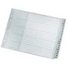 Image de Leitz Intercalaires A4 Touches A-Z, Mi-Hauteur, Extra-Large, Gris, Onglets Renforcés en Plastique Résistant avec Table des Matières, 12620000