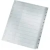 Image de Leitz 1282 Répertoire DIN A4, extra-large 1-12 polypropylène gris 12 onglets 12820000