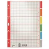 Image de Leitz 4350 Répertoire DIN A4 blanc Carton gris 6 onglets 43500085