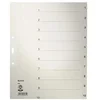 Image de Leitz Intercalaires papier 1-10, A4, 10 feuilles, gris
