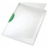 Image de LEITZ - chemise à clip ColorClip, format A4, en PP, clip vert,couverture entièrement rabattable, couverture et dos translucides incolores, clip pivotant, clip en