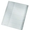 Image de Leitz Intercalaires A4 Touches A-Z, 24 Feuilles, Extra-Large, Gris, Onglets Renforcés en Plastique Résistant avec Table des Matières, 12610085
