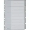 Image de Leitz Intercalaires A4 5 Touches Vierges, Système d'Onglets Interchangeables, Gris, Plastique Ultra-Résistant, 12710085