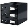Image de Leitz Bloc de Classement, 3 Tiroirs, A4, Click & Store, 60480095 - Noir