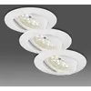 Image de Briloner Spot encastrable LED blanc en set de 3 - orientable.