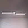 Image de Briloner Plafonnier LED Frame, télécommande, chrome