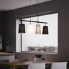 Image de Briloner Suspension Shades avec quatre abat-jours en tissu