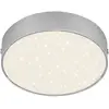 Image de Briloner Plafonnier LED Flame Star, Ø 15,7 cm, argenté