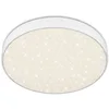 Image de Briloner - Plafonnier LED avec décor étoilé, plafonnier LED sans cadre, luminaire LED apparent, température de couleur blanc neutre, Ø287 mm, blanc