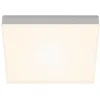 Image de Briloner Leuchten Plafonnier LED sans cadre, en saillie, température de couleur blanc chaud, 287 x 287 x 36 mm, argenté, argenté
