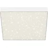 Image de BRILONER - Plafonnier LED avec décor étoilé, plafonnier LED sans cadre, LED en saillie, température de couleur blanc neutre, 287x287 mm, blanc