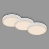 Image de BRILONER Leuchten - Lot de 3 lampes LED à encastrer pour salle de bain sans cadre, spots à encastrer LED pour salle de bain IP44, température de couleur blanc chaud, 3W, 350 lm, 75 mm, blanc