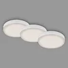 Image de BRILONER - 3 spots encastrés LED sans cadre pour salle de bains, spots encastrables LED pour salle de bains, spots encastrés LED IP44, température de couleur blanc neutre, 3W, 350 lm, 75 mm, blanc