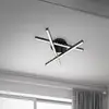 Image de Briloner Plafonnier Rey, effet scintillant, 3 lampes, noir