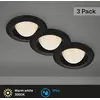 Image de Briloner Spot encastré LED Carro, lot de 3, 3 000 K, noir