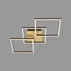 Image de Briloner Plafonnier LED Frame, doré, intensité variable, 3 lampes