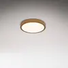 Image de Briloner Plafonnier LED Runa Wood aspect bois 3.000 K Ø28cm