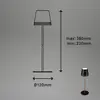 Image de Briloner Lampe à poser LED rechargeable Kiki, noir/or, IP44, 3.000K