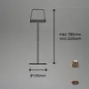 Image de Briloner Lampe à poser LED rechargeable Kiki, brun/or, IP44, 3.000K
