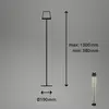 Image de Briloner Lampe sur pied LED rechargeable Kiki, 3.000K, noir, IP44