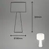 Image de Briloner Lampe de table LED Halo, rechargeable, blanc