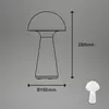 Image de Briloner Lampe à poser LED rechargeable Fungo, blanc