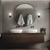 Image de Briloner Applique murale Kosol pour salle de bain, IP44, E27, noir