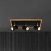 Image de Briloner Spot pour plafond Frey cadre bois GU10 3 lampes