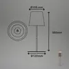 Image de Briloner Lampe à poser LED rechargeable 7508012, marron, 2 700 K IP44 variateur tactile