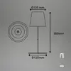 Image de Briloner Lampe à poser LED rechargeable 7508014 chrome mat 2 700 K IP44 Touchdim
