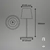 Image de Briloner Lampe à poser LED rechargeable 7507015 chrome mat RGBW IP44 variateur tactile